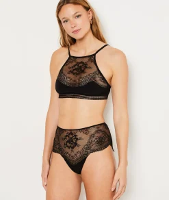 Etam Lace Bralette BLACK Discount