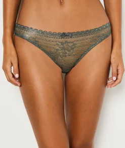 Etam Lace Brief GREEN Store