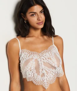 Etam Lace Crop Camisole WHITE Online
