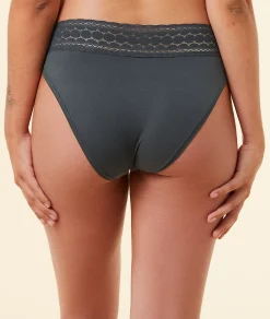 Etam Lace Detail Brief BLUE Cheap