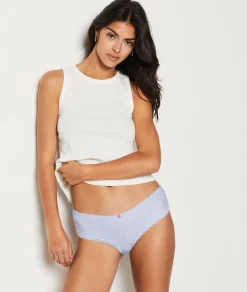 Etam Lace Detail Printed Boyshort MARINEIMPFD Online