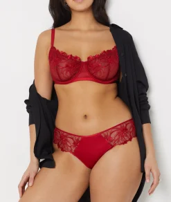 Etam Lace Hipster RED Cheap