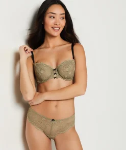 Etam Lace Hipster KHAKI Hot