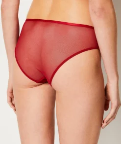 Etam Lace Shorty ROUGE Discount