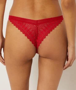 Etam Lace Tanga RED Best