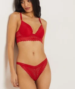 Etam Lace Tanga RED Best