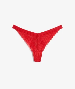 Etam Lace Tanga RED Best
