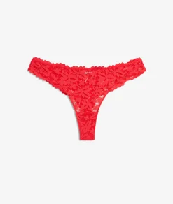 Etam Lace Tanga RED New