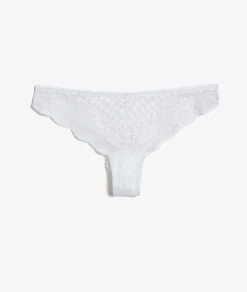 Etam Lace Tanga BLANC Best