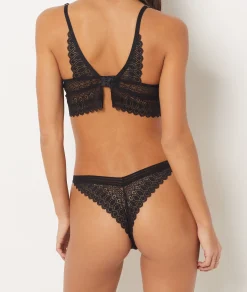 Etam Lace Tanga BLACK Shop