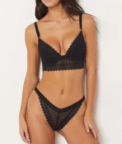 Etam Lace Tanga BLACK Shop