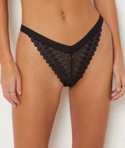 Etam Lace Tanga BLACK Shop