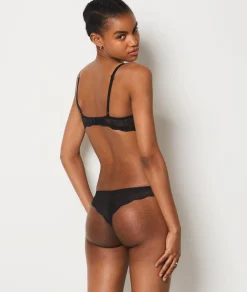 Etam Lace Tanga NOIR Shop