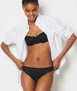 Etam Lace Tanga NOIR Shop