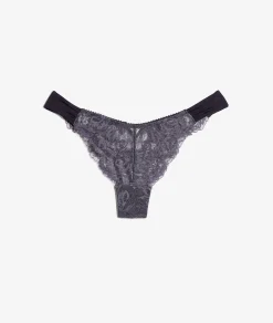Etam Lace Tanga ANTHRACITE Outlet