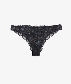 Etam Lace Tanga NOIR Sale