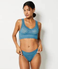 Etam Lace Tanga PETROLBLUE Best