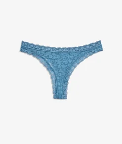 Etam Lace Tanga PETROLBLUE Best