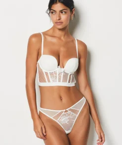 Etam Lace Tanga ECRU New