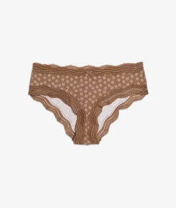 Etam Lace-Trimmed Boyshort GREENBACKGROUNDPRINT Sale