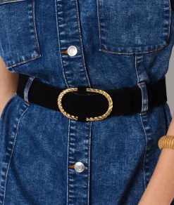 Etam Leather Belt BLACK Discount