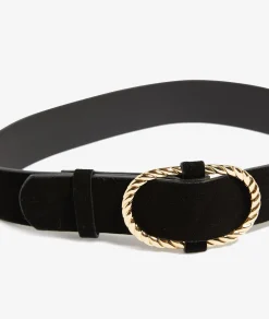 Etam Leather Belt BLACK Discount