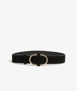 Etam Leather Belt BLACK Discount