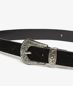Etam Leather Belt BLACK Shop