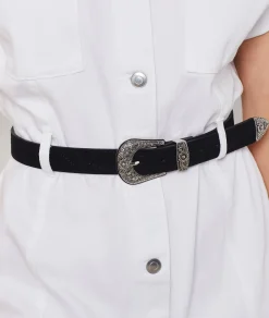 Etam Leather Belt BLACK Shop