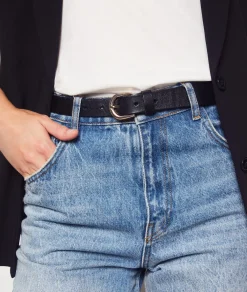 Etam Leather Belt RED Fashion