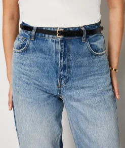 Etam Leather Belt BLACK Hot