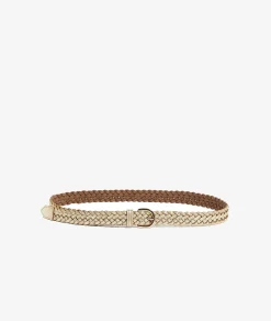 Etam Leather Belt GOLD Cheap
