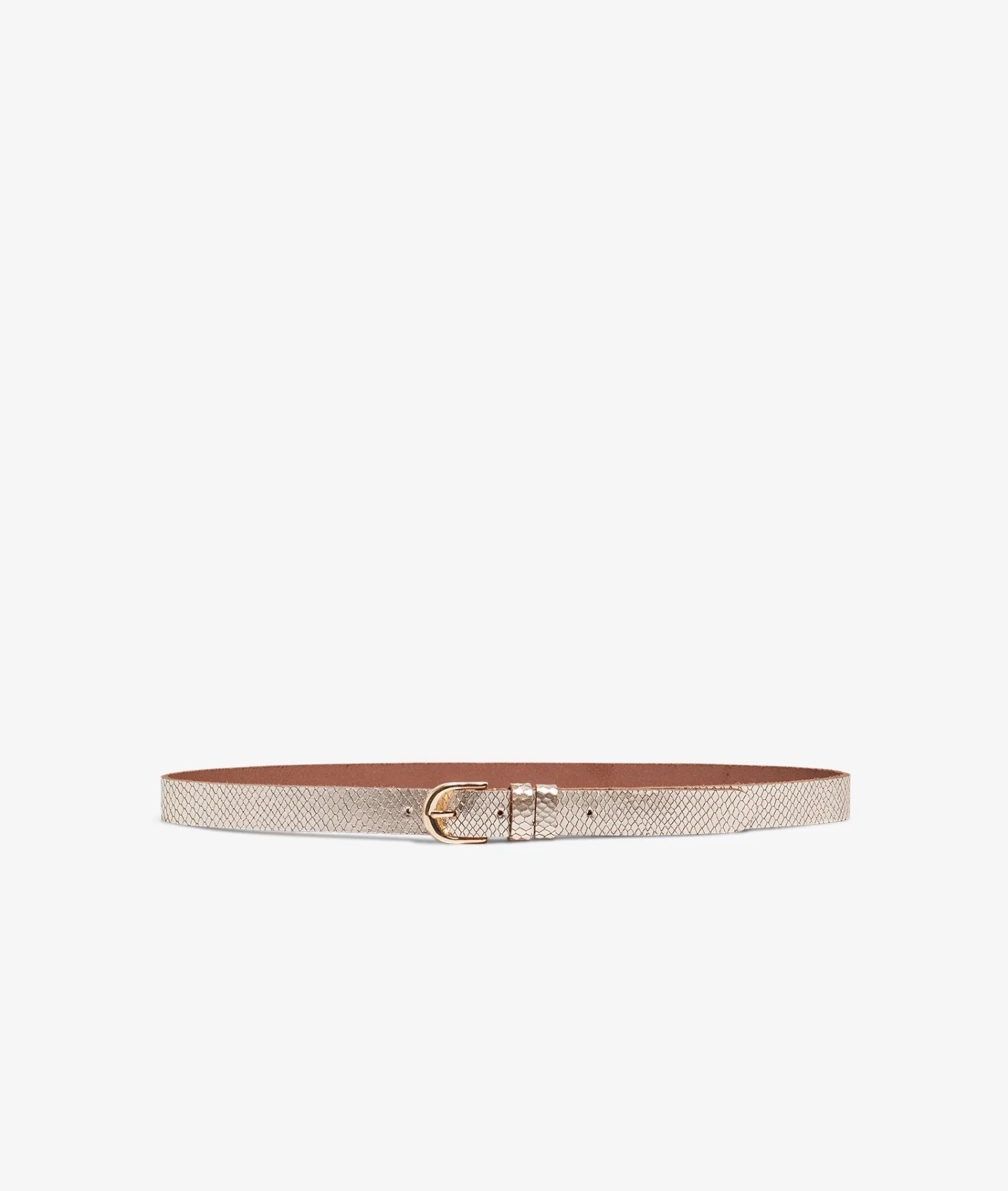 Etam Leather Belt Gold Sale