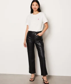 Etam Leather Effect Trousers NOIR Best