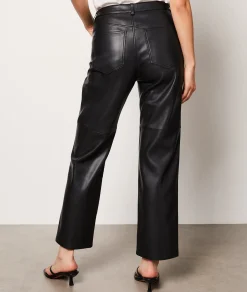 Etam Leather Effect Trousers NOIR Best