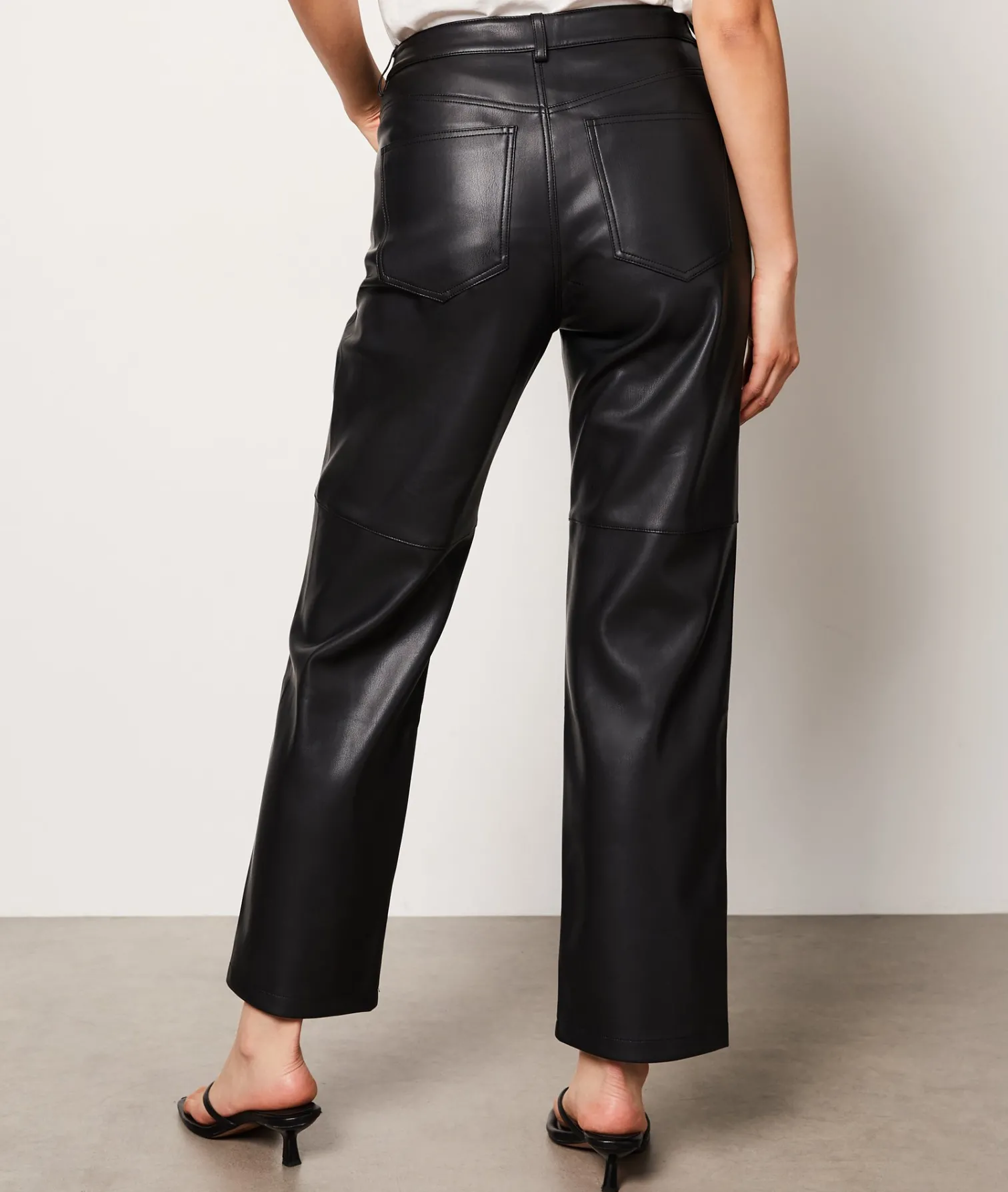 Etam Leather Effect Trousers NOIR Best