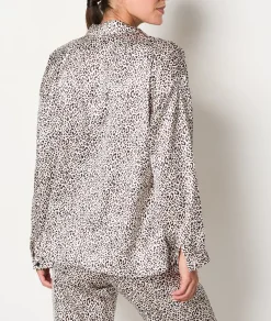 Etam Leopard Print Nightshirt EcruPrintedFabric Best