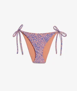 Etam Leopard Print String Bikini Bottoms MAUVE Store