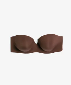 Etam Lightly Lined Bra with Removable Straps, C-E cup CHOCOLAT Flash Sale