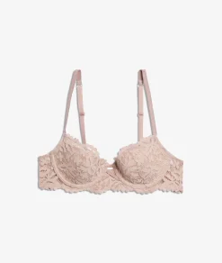 Etam Lightly Lined Demi Bra TAUPE Online