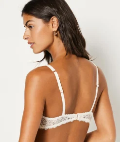 Etam Lightly Lined Demi Bra ECRU Online