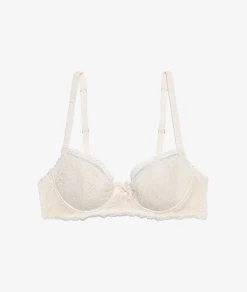 Etam Lightly Lined Demi Bra ECRU Online