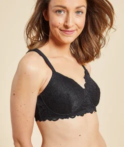 Etam Lightly Lined Post-Mastectomy Bra BLACK Best