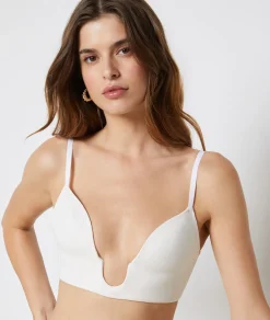 Etam Lightly Lined Wireless Bra ECRU Cheap