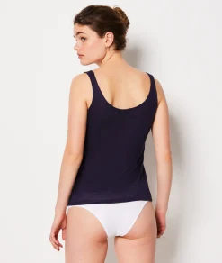 Etam Linen Pyjama Tank Top MARINE Shop