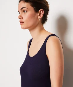 Etam Linen Pyjama Tank Top MARINE Shop