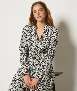 Etam Long Dress with Pattern IMPFDBLACK Store