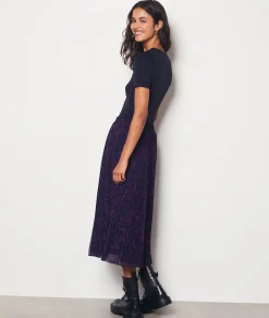 Etam Long Patterned Skirt VIOLETPRINTEDIMP. Flash Sale