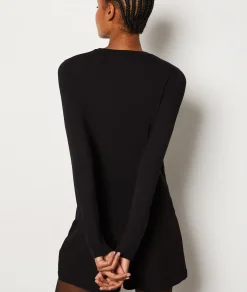 Etam Long-Sleeved Crew Neck Sweater NOIR Best Sale