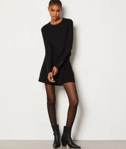 Etam Long-Sleeved Crew Neck Sweater NOIR Best Sale